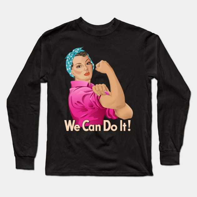 Rosie the Riveter Long Sleeve T-Shirt by sifis